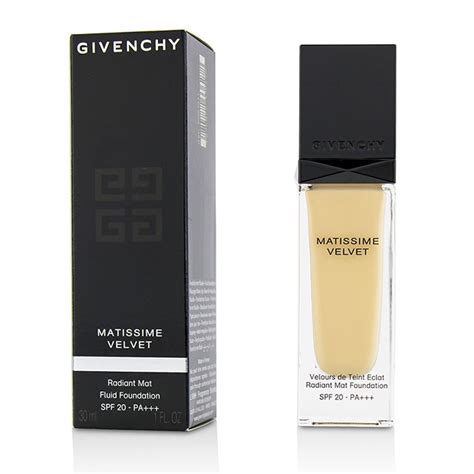 givenchy matissime velvet radiant mat fluid foundation spf 20|Matissime Velvet Radiant Mattifying Fluid Foundation .